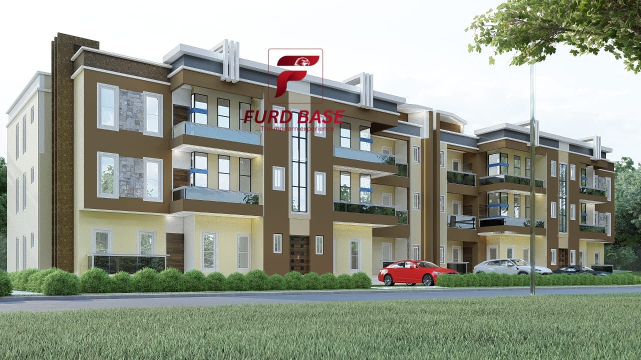 A twelve-unit three-bedroom apartment complex — brown facade — view 11